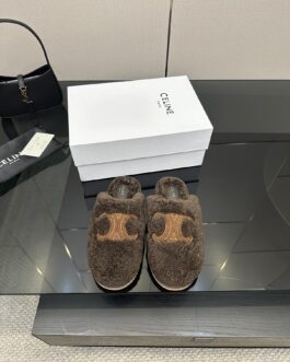 Celine Buty, sandaly klapki, skora