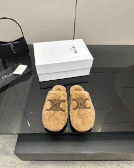 Celine Buty, sandaly klapki, skora