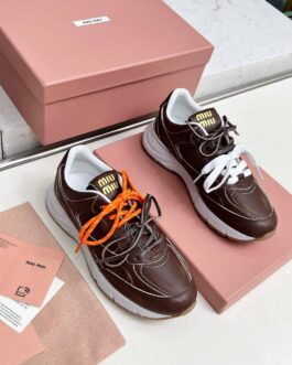 Miu miu Sneakersy, trampki, tenisówki, buty, skora
