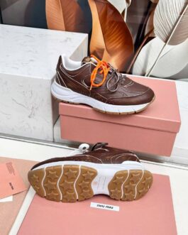 Miu miu Sneakersy, trampki, tenisówki, buty, skora