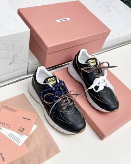 Miu miu Sneakersy, trampki, tenisówki, buty, skora