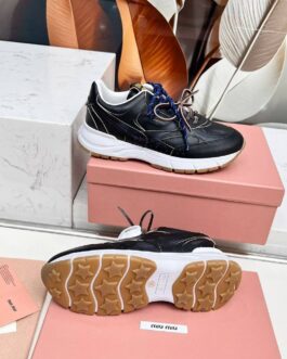 Miu miu Sneakersy, trampki, tenisówki, buty, skora