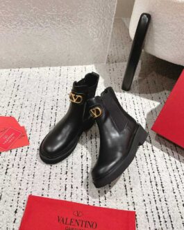 Valentino Buty damskie, kozaki, botki, skóra
