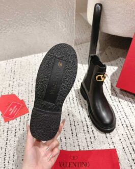 Valentino Buty damskie, kozaki, botki, skóra