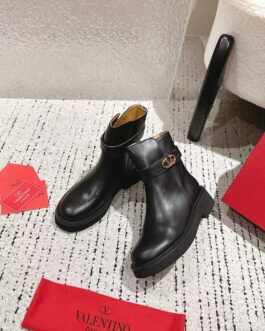 Valentino Buty damskie, kozaki, botki, skóra