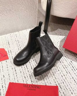 Valentino Buty damskie, kozaki, botki, skóra
