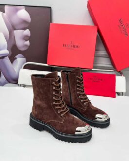 Valentino Buty damskie, kozaki, botki, skóra