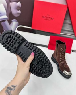 Valentino Buty damskie, kozaki, botki, skóra