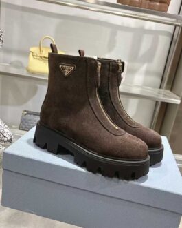 Prada Buty damskie, kozaki, botki, skóra