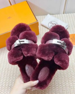 Hermes Buty, sandaly klapki, skora