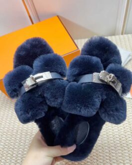 Hermes Buty, sandaly klapki, skora