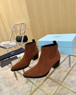 Prada Buty damskie, kozaki, botki, skóra