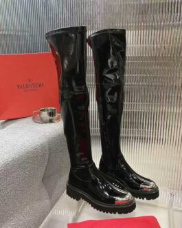 Valentino Buty damskie, kozaki, botki, skóra