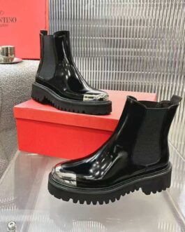 Valentino Buty damskie, kozaki, botki, skóra