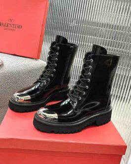 Valentino Buty damskie, kozaki, botki, skóra