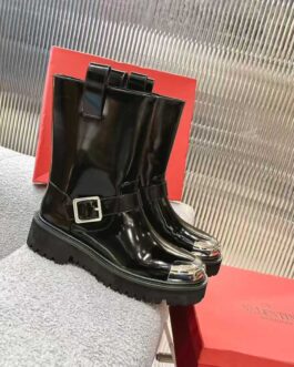 Valentino Buty damskie, kozaki, botki, skóra
