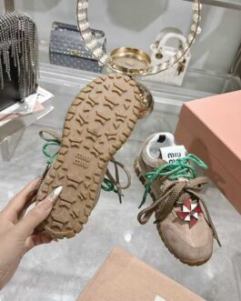 Miu miu Sneakersy, trampki, tenisówki, buty, skora