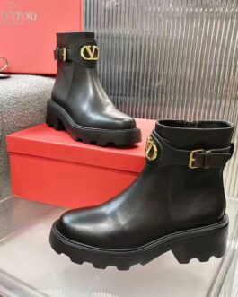 Valentino Buty damskie, kozaki, botki, skóra