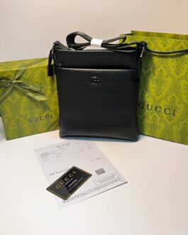 Gucci męska torba torebka Listonoszka, skóra, Włochy