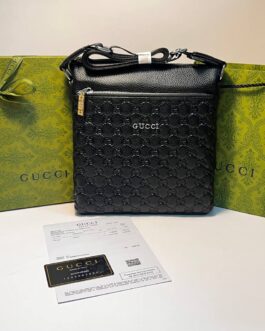 Gucci męska torba torebka Listonoszka, skóra, Włochy