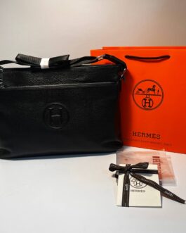Hermes męska aktówka torba torebka Listonoszka, skóra, Francja