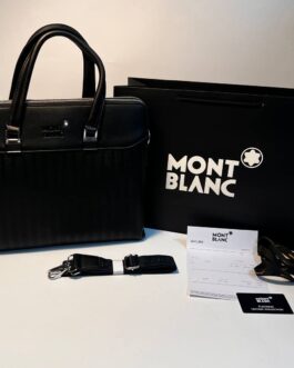 MONT BLANC Skorzana męska torba aktówka skóra, Niemcy