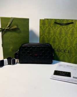 Gucci męska damska torebka kosmetyczka, skóra, Włochy