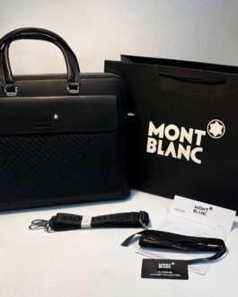 MONT BLANC Skorzana męska torba aktówka skóra, Niemcy