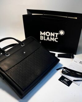 MONT BLANC Skorzana męska torba aktówka skóra, Niemcy
