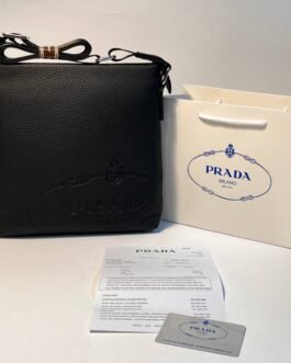 Prada męska torba torebka Listonoszka, skóra, Włochy
