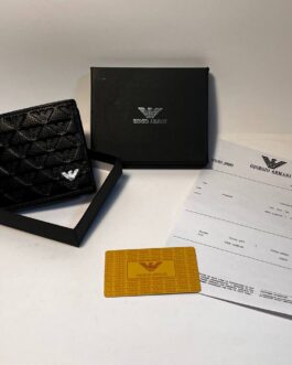 Emporio Armani portmonetka portfel męski, skóra, Wlochy