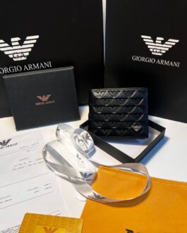 Emporio Armani portmonetka portfel męski, skóra, Wlochy