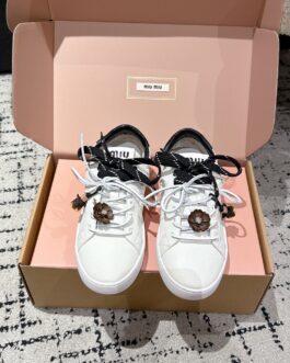 Miu miu Sneakersy, trampki, tenisówki, buty, skora