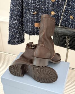 Prada Buty damskie, kozaki, botki, skóra
