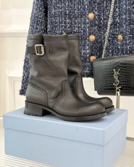 Prada Buty damskie, kozaki, botki, skóra
