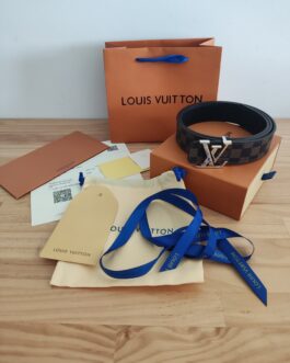 Louis Vuitton damski męski pasek dwustronny firmowy, skóra, Francja
