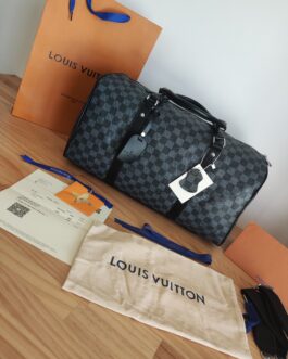 Louis Vuitton Torba podróżna, na siłownię, weekendowa, skóra Francja