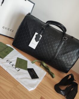 Gucci Torba podróżna, na siłownię, weekendowa, skóra, Włochy