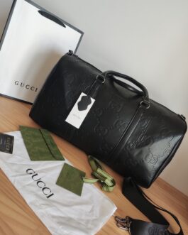 Gucci Torba podróżna, na siłownię, weekendowa, skóra, Włochy