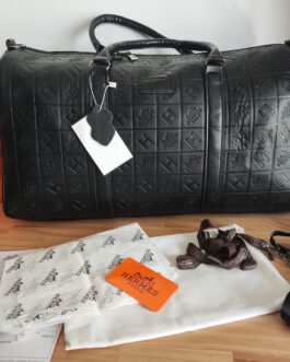 Hermes Torba podróżna, na siłownię, weekendowa, skóra Francja