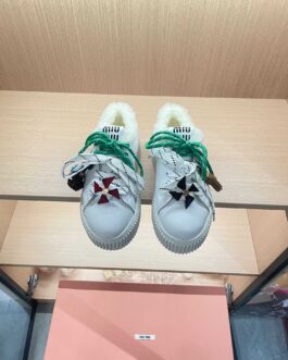 Miu miu Sneakersy, trampki, tenisówki, buty, skora