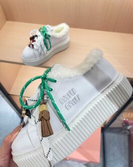 Miu miu Sneakersy, trampki, tenisówki, buty, skora