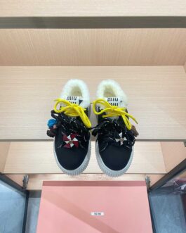 Miu miu Sneakersy, trampki, tenisówki, buty, skora