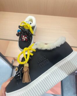 Miu miu Sneakersy, trampki, tenisówki, buty, skora