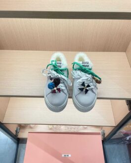 Miu miu Sneakersy, trampki, tenisówki, buty, skora