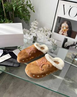 Celine Buty, sandaly klapki, skora