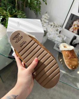 Celine Buty, sandaly klapki, skora