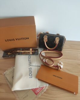 Louis Vuitton nano speedy Torebka damska torba, skóra od reki