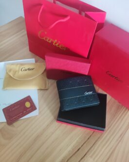 Cartier portmonetka Czarny portfel męski, skóra