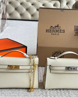 Torebka damska elegancka Hermes, skóra